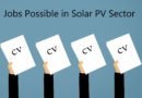 Type of Jobs Possible in Solar PV Sector